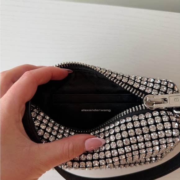 Crystal Mesh Shoulder Bag in Silver - Picture 5 of 10